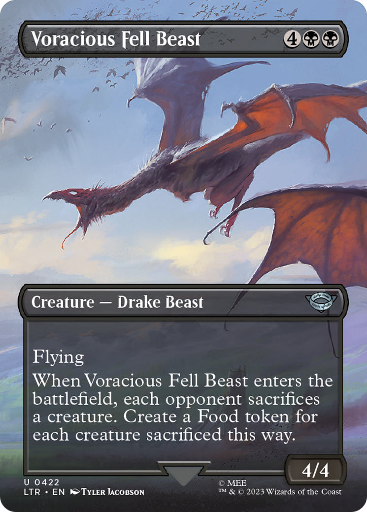 Voracious Fell Beast (Borderless) (422) (LTR)