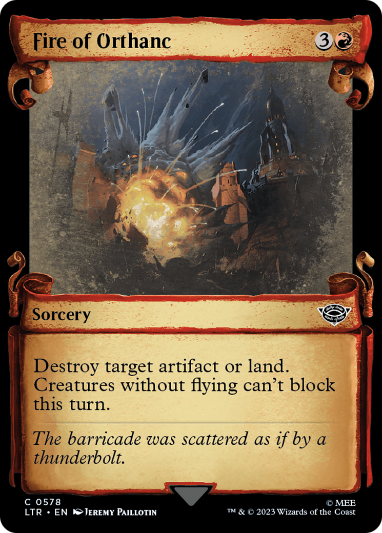Fire of Orthanc (Showcase Scrolls) (578) (LTR)