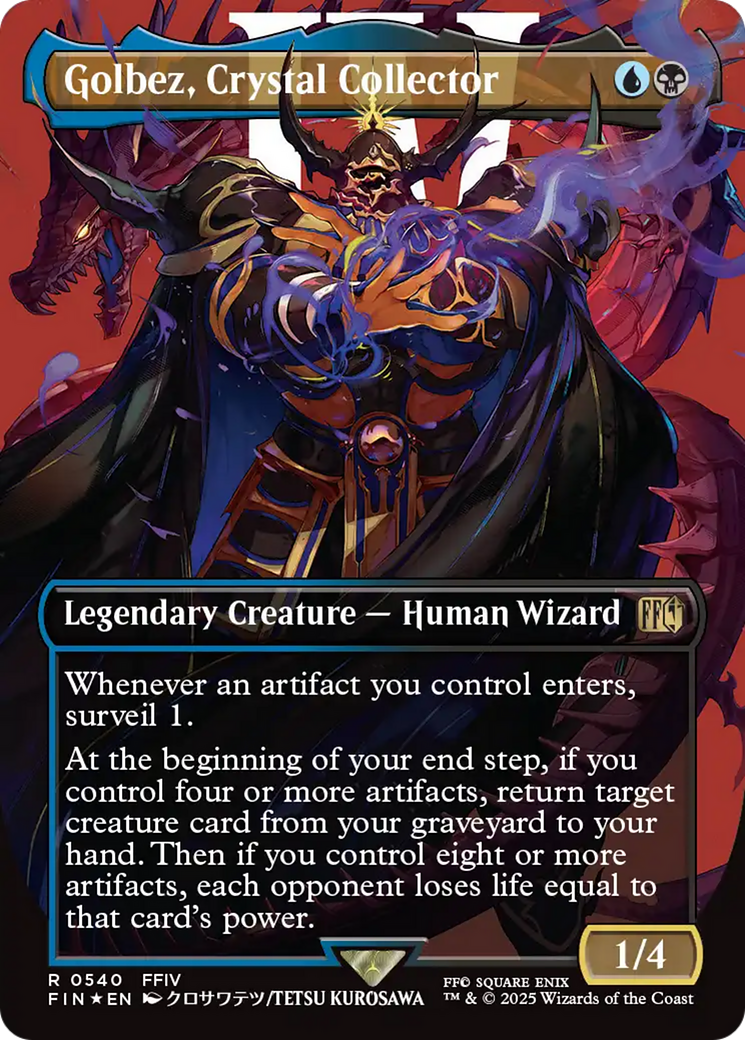 Golbez, Crystal Collector (Borderless) (Surge Foil) (540) (FIN)