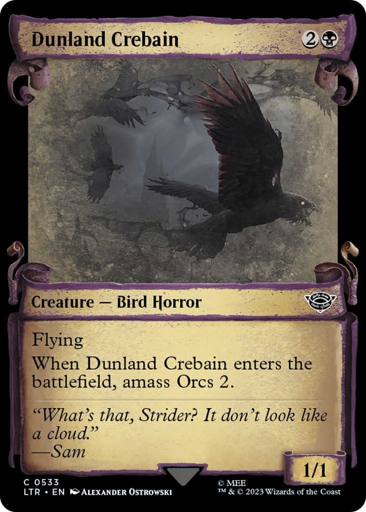 Dunland Crebain (Showcase Scrolls) (533) (LTR)