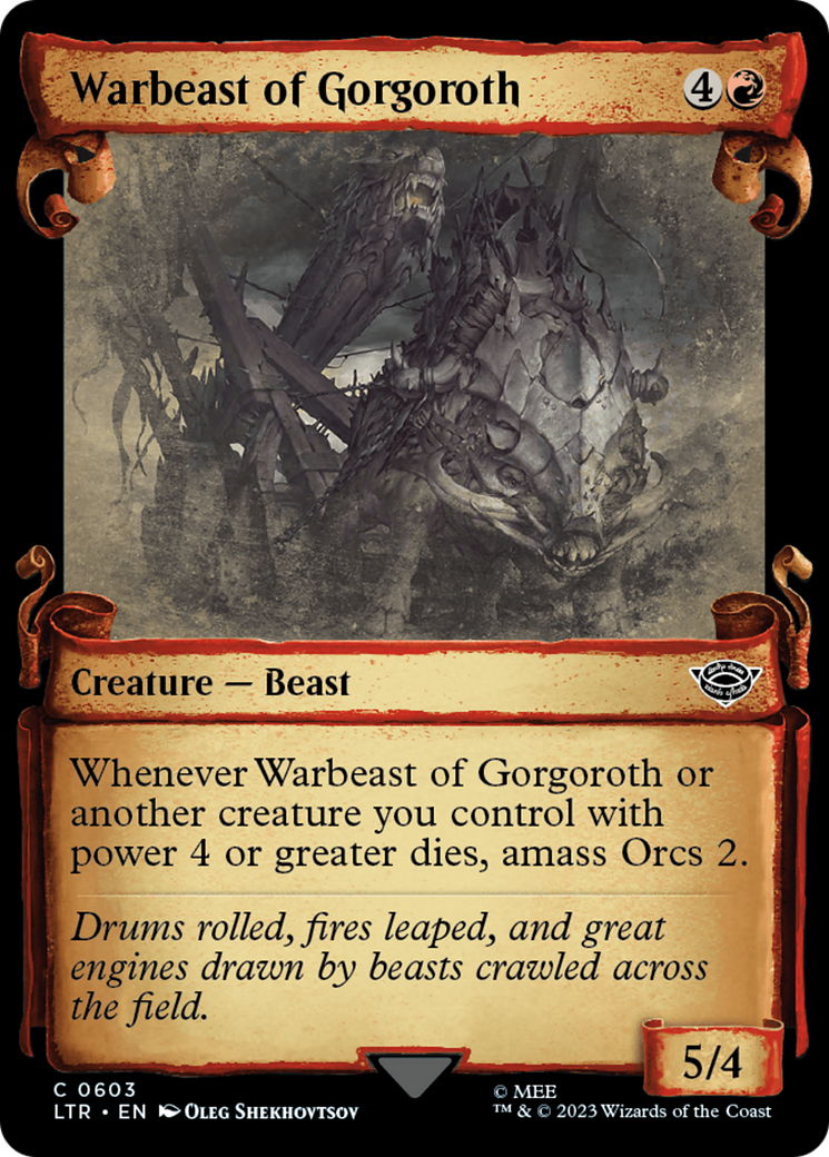Warbeast of Gorgoroth (Showcase Scrolls) (603) (LTR)