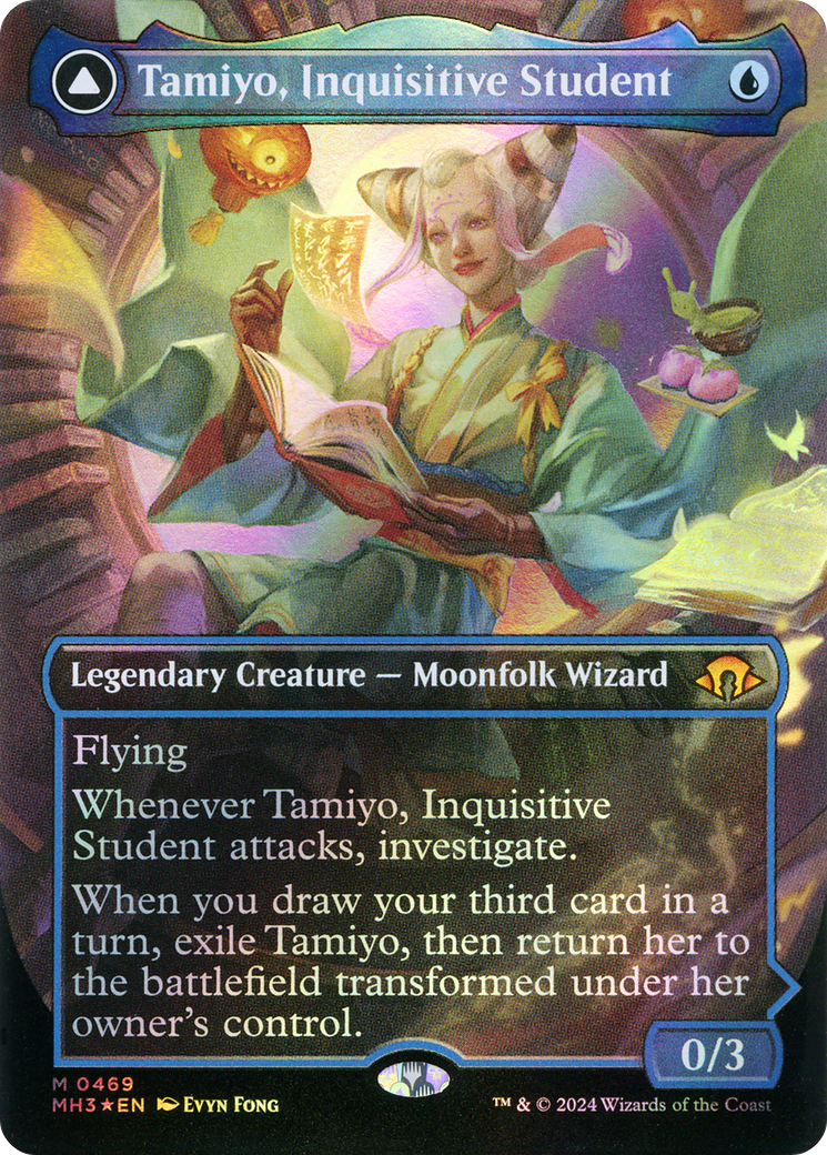 Tamiyo, Inquisitive Student (Borderless) (Textured Foil) (469) (MH3)