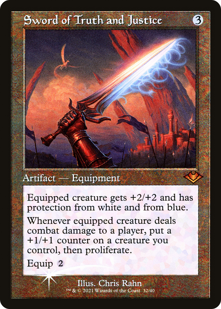 Sword of Truth and Justice (Retro Frame) (MH1-032) - Modern Horizons 1 Timeshifts Foil