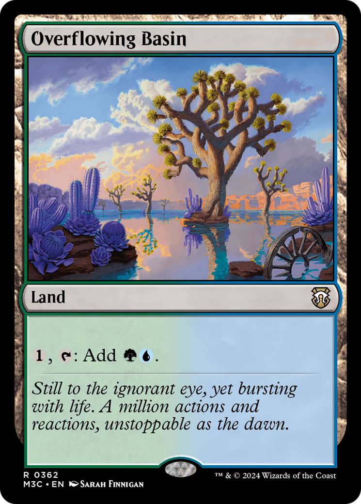 Overflowing Basin (M3C-362) - Modern Horizons 3 Commander Ripple Foil