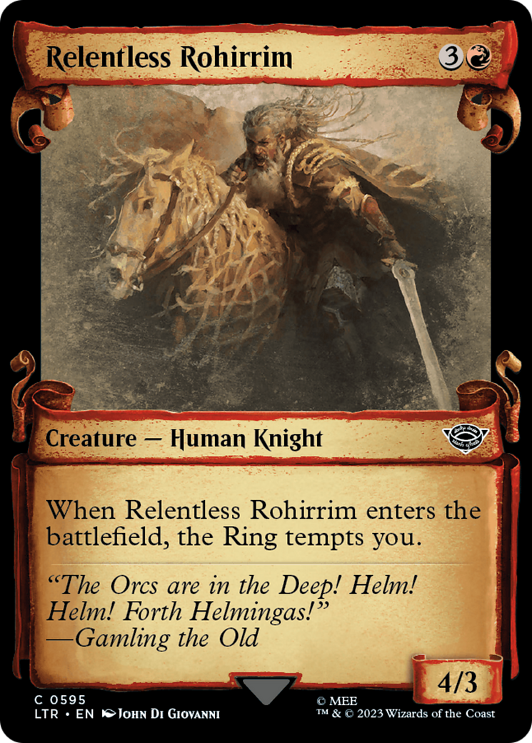 Relentless Rohirrim (Showcase Scrolls) (595) (LTR)