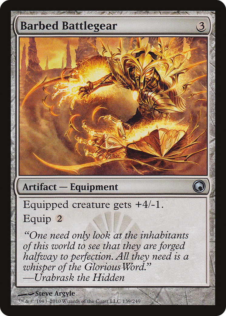 Barbed Battlegear (139) (SOM)