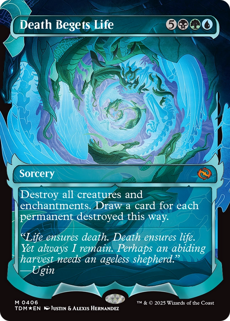 Death Begets Life (TDM-406) - Tarkir: Dragonstorm: (Showcase) Foil