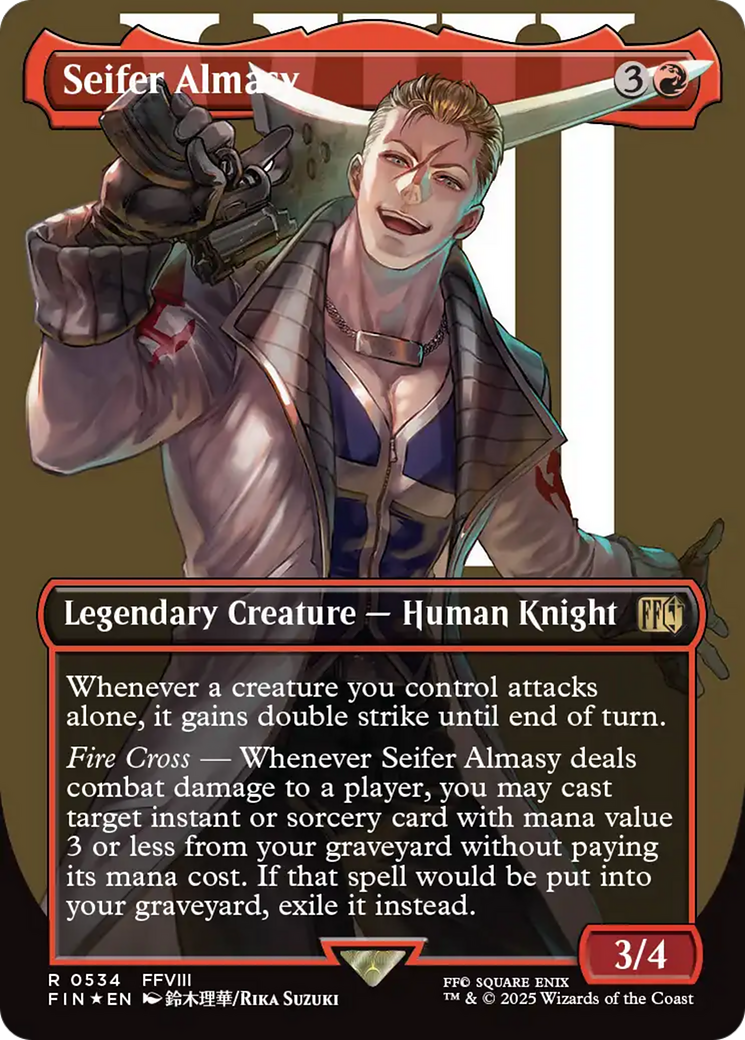 Seifer Almasy (Borderless) (Surge Foil) (534) (FIN)