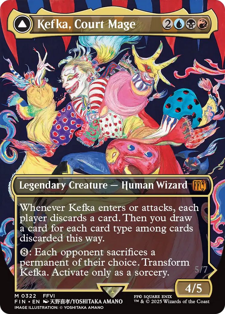 Kefka, Court Mage (0322) (Borderless) (322) (FIN)