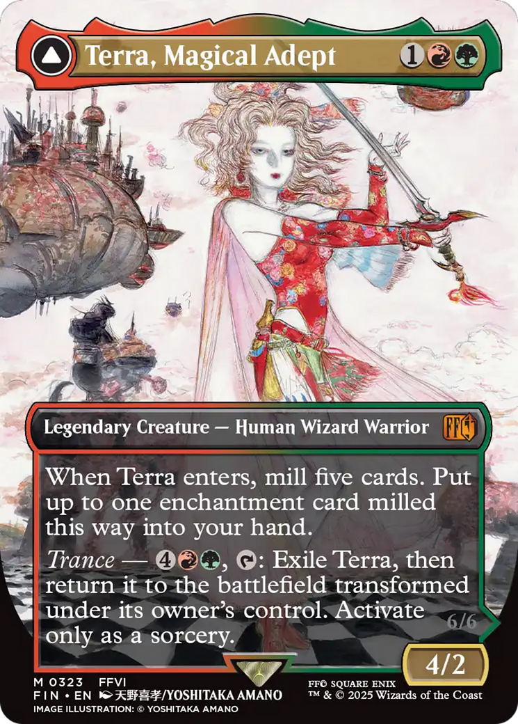 Terra, Magical Adept (Borderless) (323) (FIN)