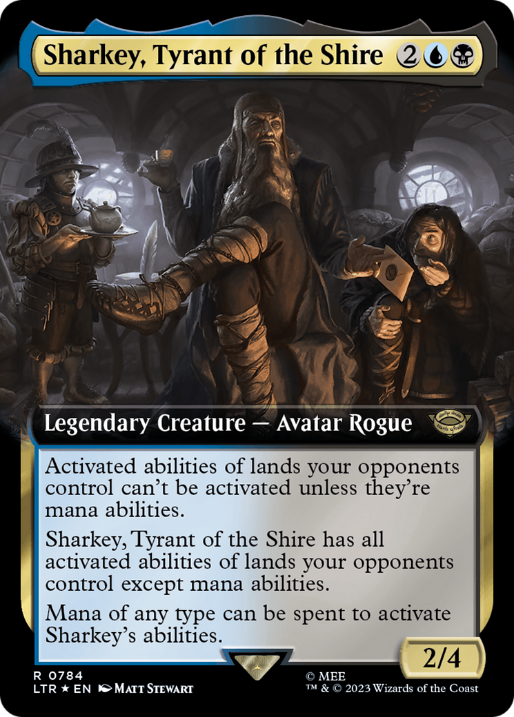 Sharkey, Tyrant of the Shire (Extended Art) (Surge Foil) (784) (LTR)