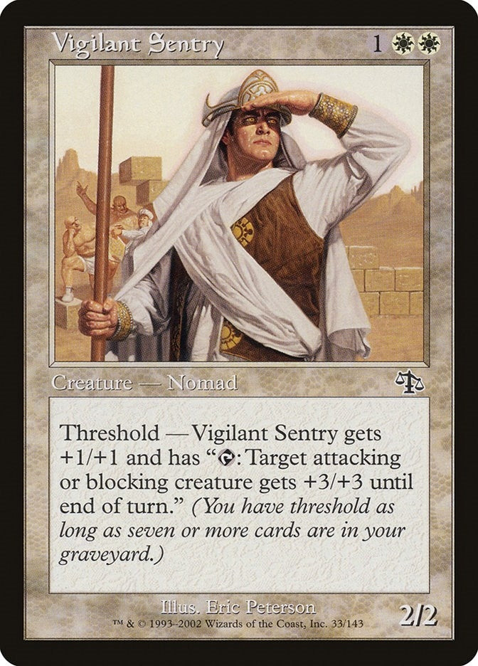 Image for Vigilant Sentry (33) (Judgment) (JUD) - Magic: The Gathering