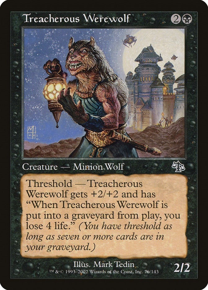 Image for Treacherous Werewolf (76) (Judgment) (JUD) - Magic: The Gathering
