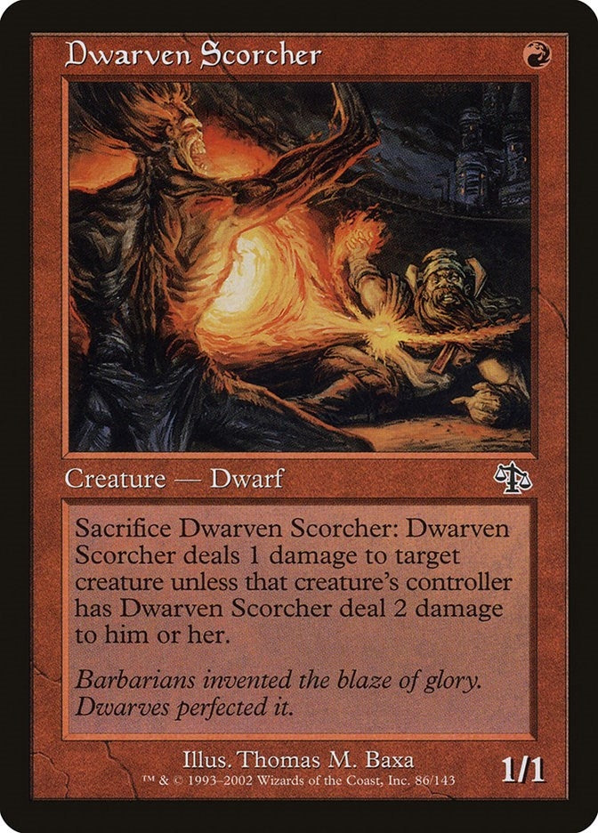 Image for Dwarven Scorcher (86) (Judgment) (JUD) - Magic: The Gathering