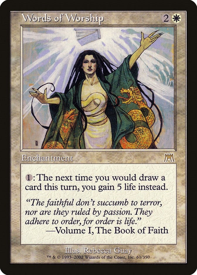 Image for Words of Worship (61) (Onslaught) (ONS) - Magic: The Gathering