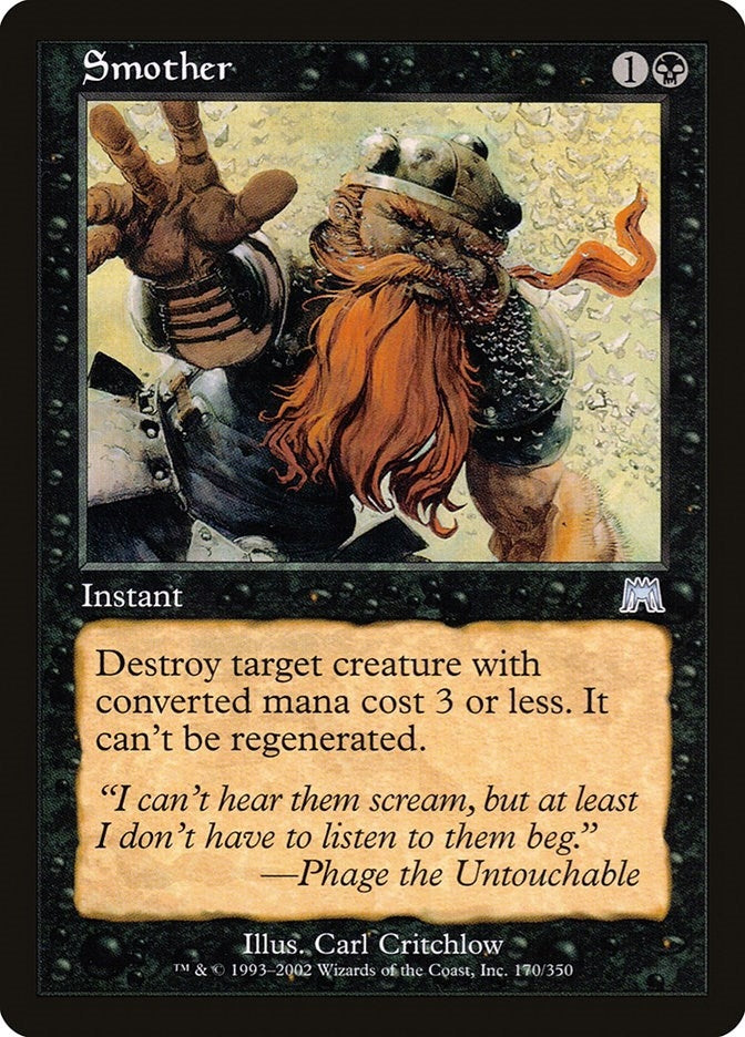 Image for Smother (170) (Onslaught) (ONS) - Magic: The Gathering