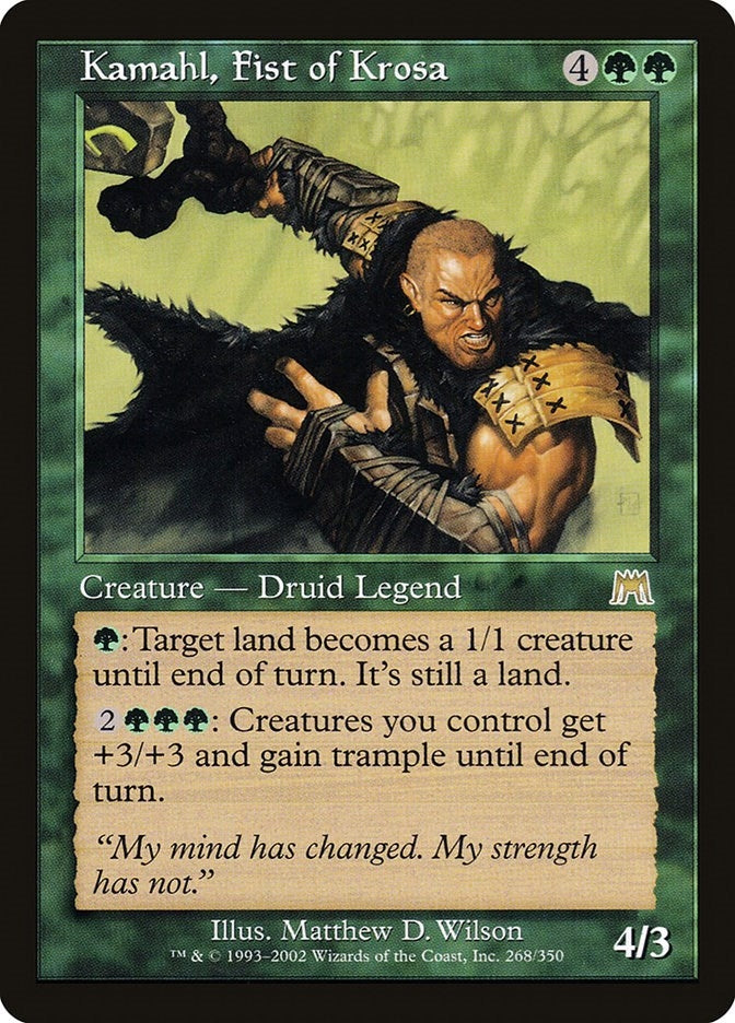 Image for Kamahl, Fist of Krosa (268) (Onslaught) (ONS) - Magic: The Gathering