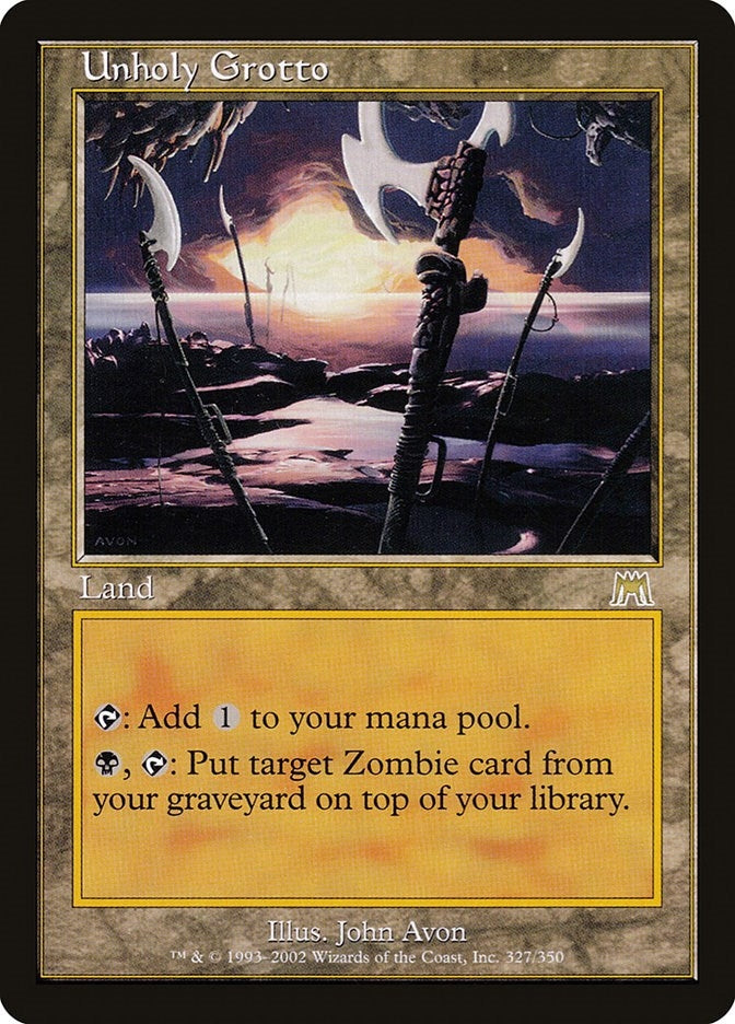 Image for Unholy Grotto (327) (Onslaught) (ONS) - Magic: The Gathering