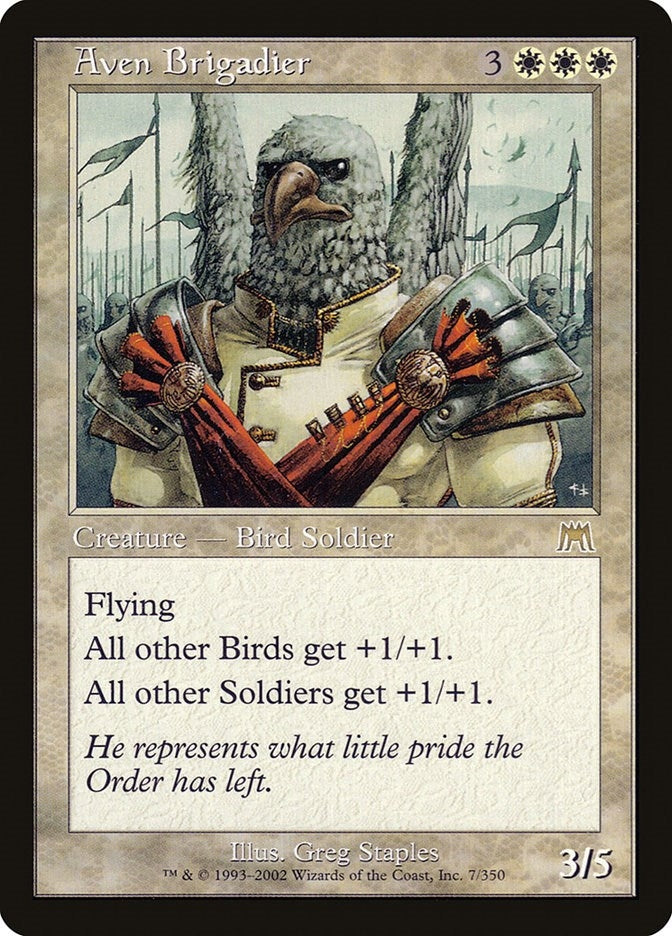Image for Aven Brigadier (7) (Onslaught) (ONS) - Magic: The Gathering
