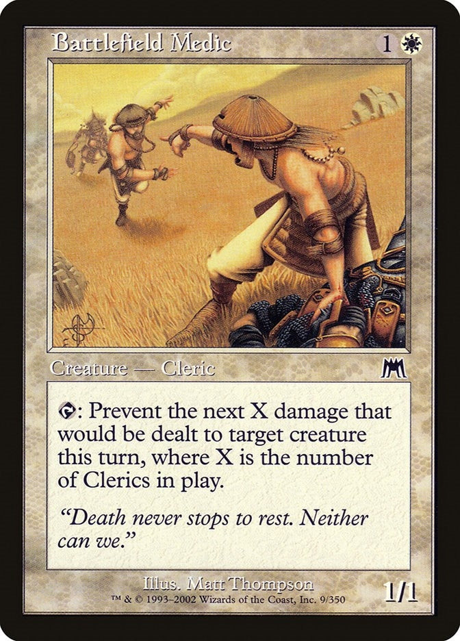 Image for Battlefield Medic (9) (Onslaught) (ONS) - Magic: The Gathering