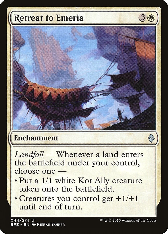 Image for Retreat to Emeria (44) (Battle for Zendikar) - Magic: The Gathering