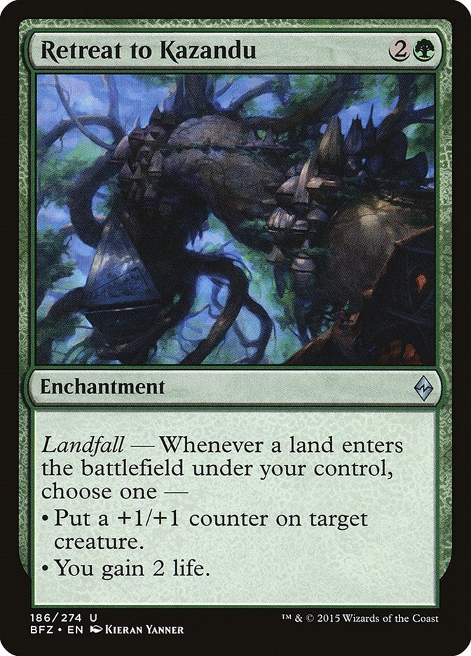 Image for Retreat to Kazandu (186) (Battle for Zendikar) - Magic: The Gathering