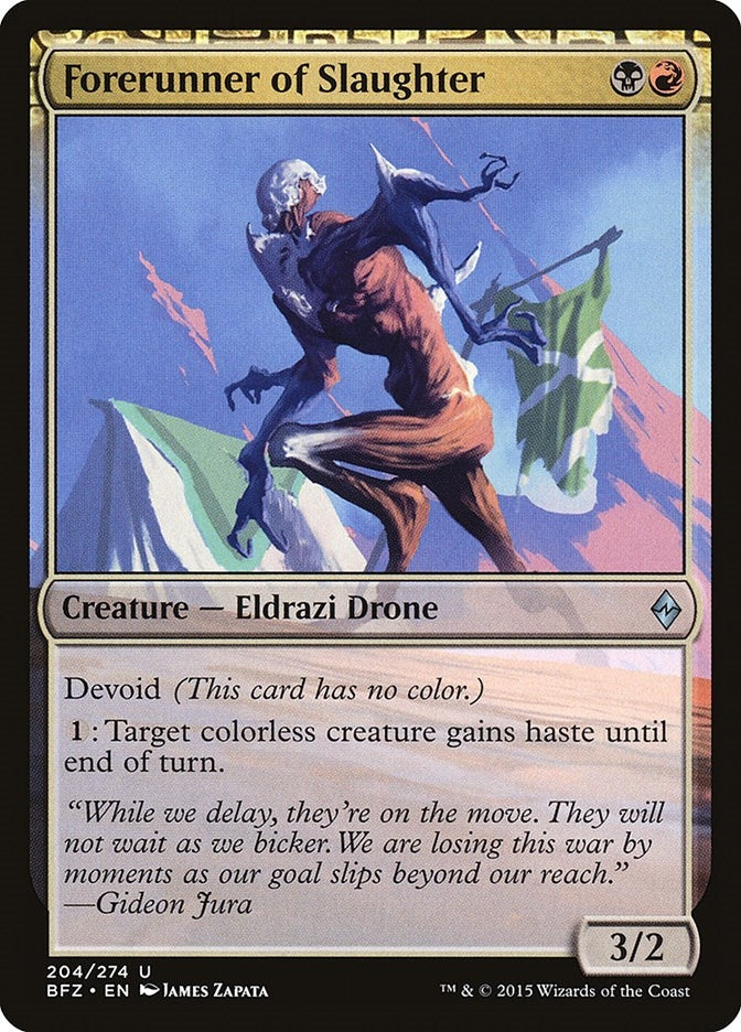 Image for Forerunner of Slaughter (204) (Battle for Zendikar) - Magic: The Gathering