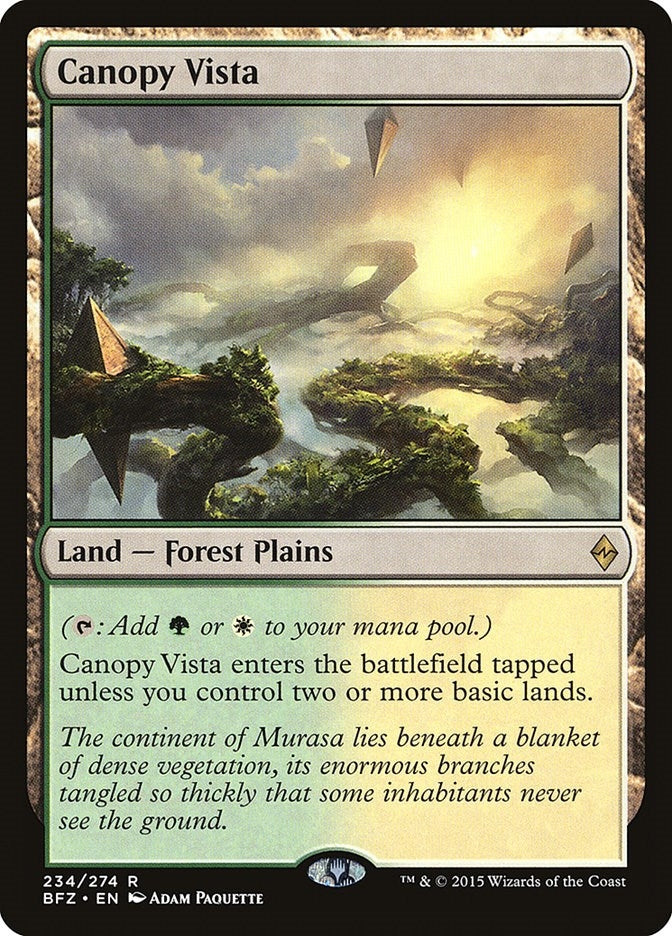 Image for Canopy Vista (234) (Battle for Zendikar) - Magic: The Gathering
