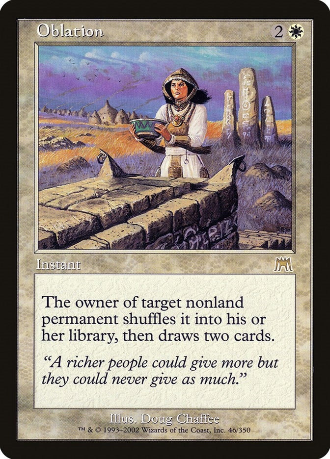 Image for Oblation (46) (Onslaught) (ONS) - Magic: The Gathering