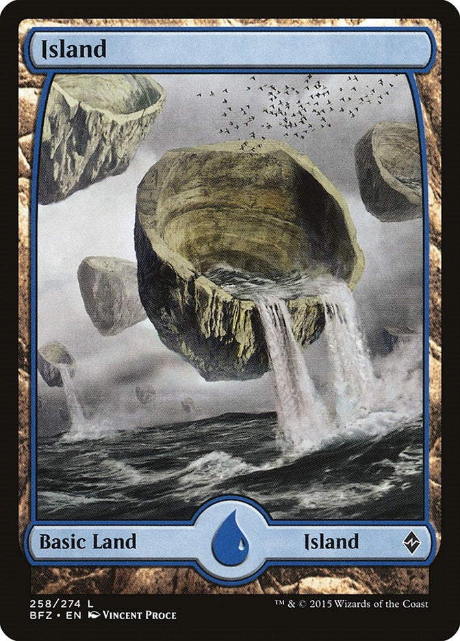 Image for Island (258) - Full Art (258) (Battle for Zendikar) - Magic: The Gathering