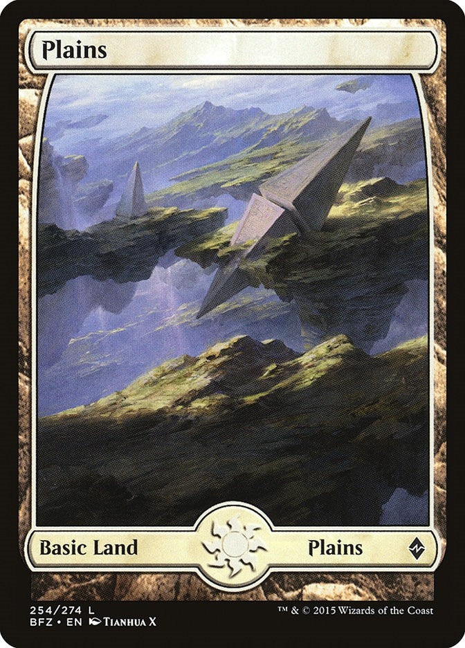 Image for Plains (254) - Full Art (254) (Battle for Zendikar) - Magic: The Gathering