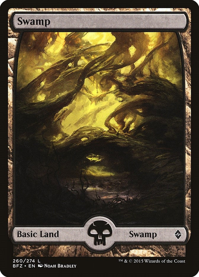 Image for Swamp (260) - Full Art (260) (Battle for Zendikar) - Magic: The Gathering
