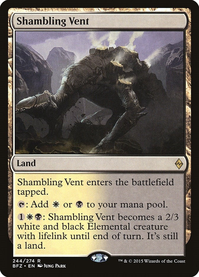 Image for Shambling Vent (244) (Battle for Zendikar) - Magic: The Gathering