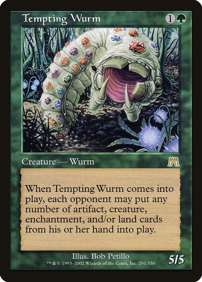 Image for Tempting Wurm (291) (Onslaught) (ONS) - Magic: The Gathering