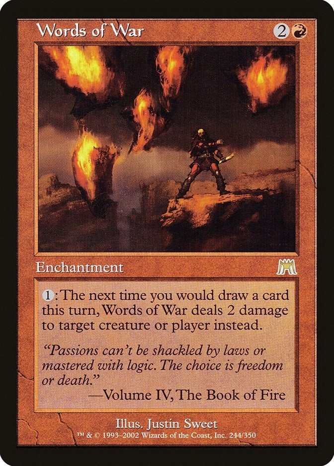Image for Words of War (244) (Onslaught) (ONS) - Magic: The Gathering