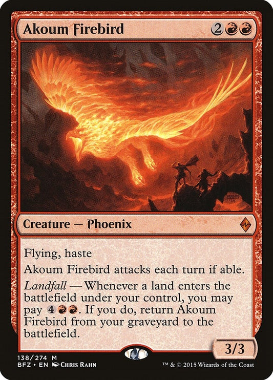 Image for Akoum Firebird (138) (Battle for Zendikar) - Magic: The Gathering
