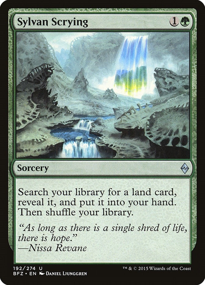Image for Sylvan Scrying (192) (Battle for Zendikar) - Magic: The Gathering
