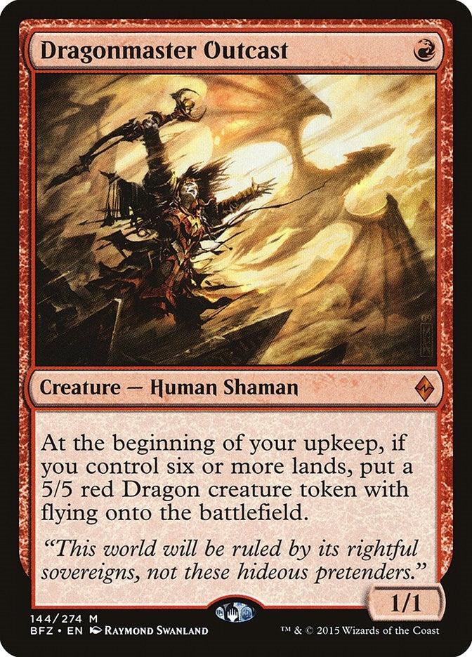 Image for Dragonmaster Outcast (144) (Battle for Zendikar) - Magic: The Gathering