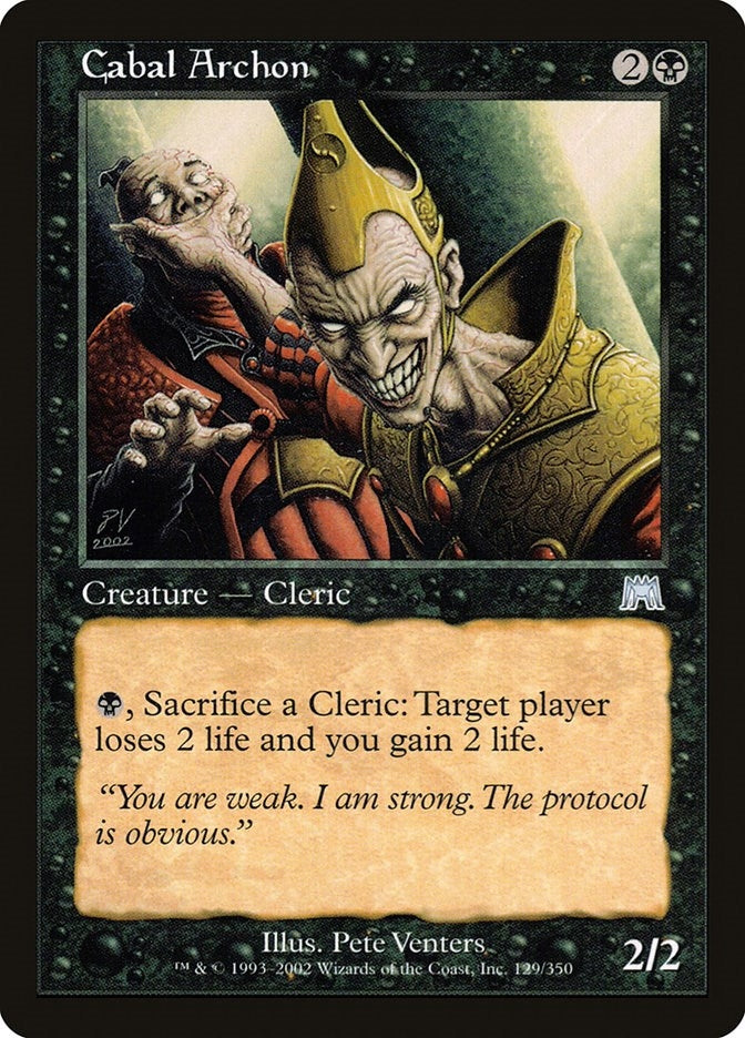 Image for Cabal Archon (129) (Onslaught) (ONS) - Magic: The Gathering