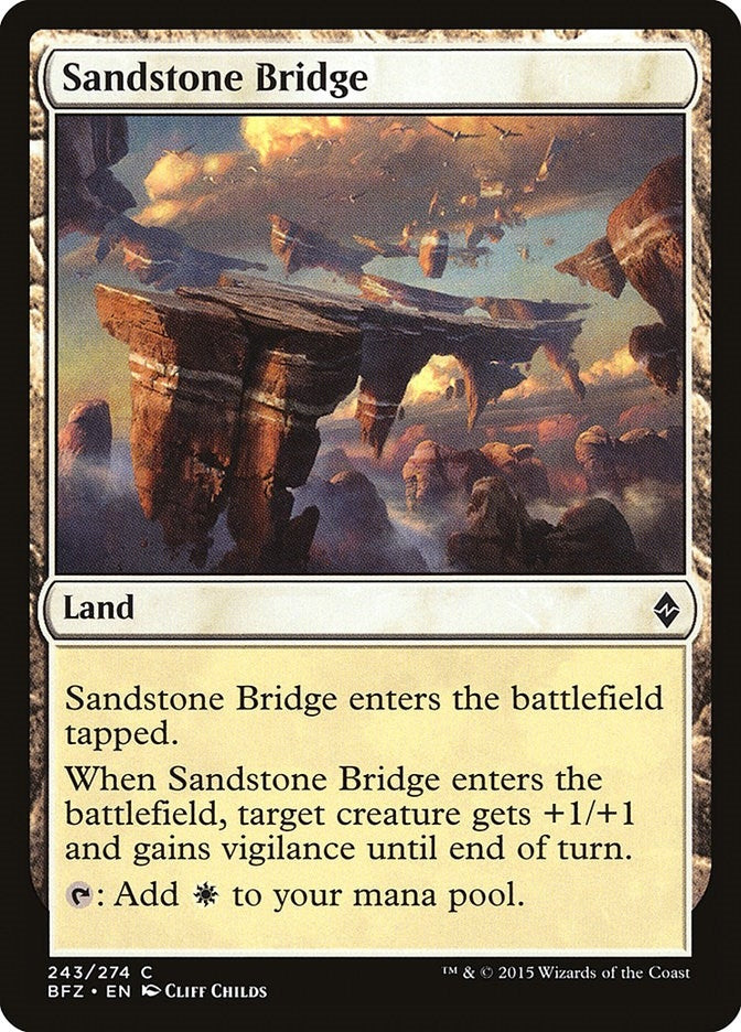 Image for Sandstone Bridge (243) (Battle for Zendikar) - Magic: The Gathering