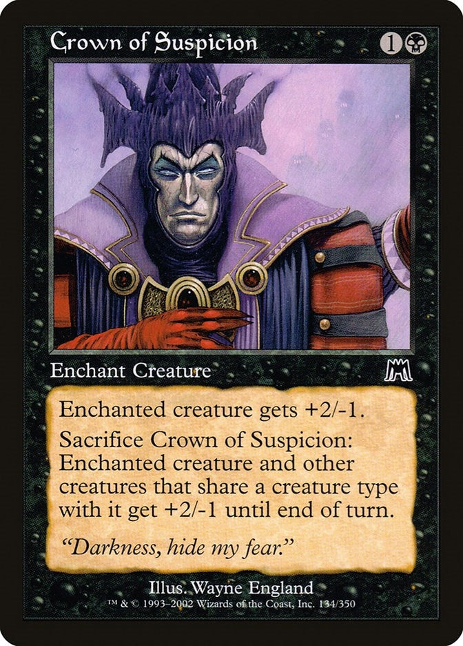 Image for Crown of Suspicion (134) (Onslaught) (ONS) - Magic: The Gathering