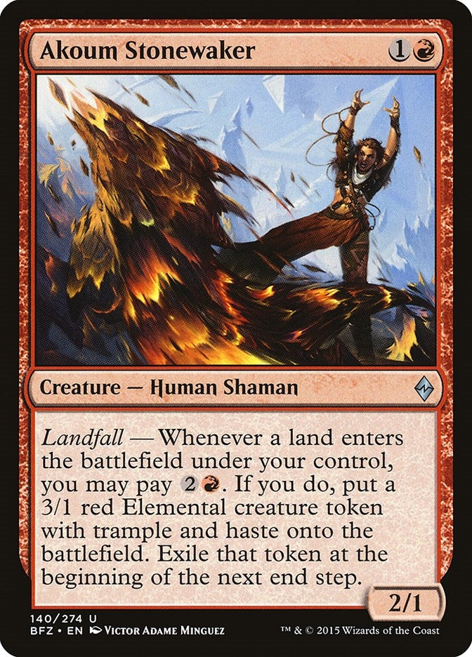 Image for Akoum Stonewaker (140) (Battle for Zendikar) - Magic: The Gathering