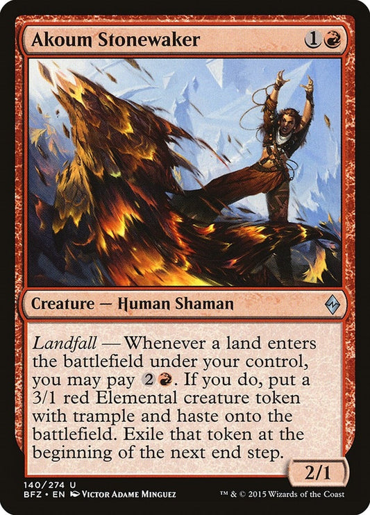 Image for Akoum Stonewaker (140) (Battle for Zendikar) - Magic: The Gathering