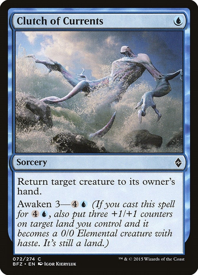 Image for Clutch of Currents (72) (Battle for Zendikar) - Magic: The Gathering