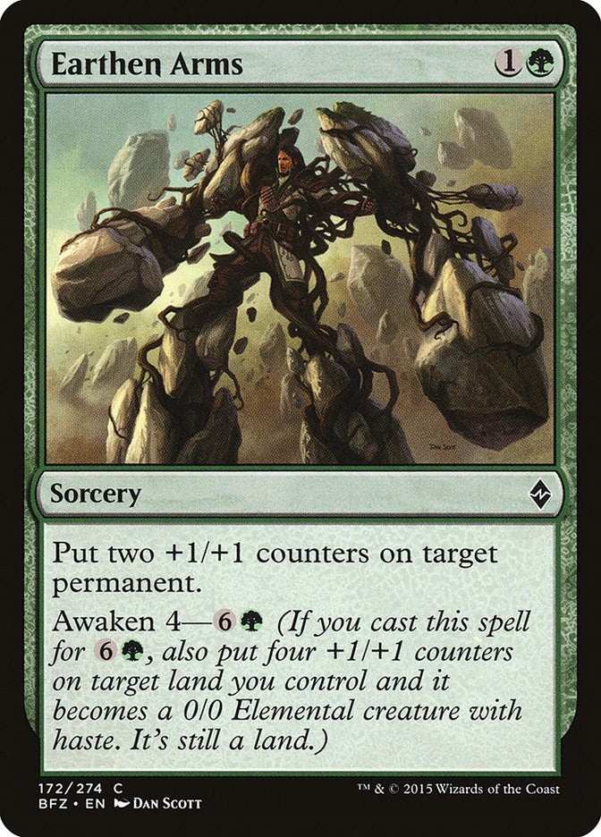 Image for Earthen Arms (172) (Battle for Zendikar) - Magic: The Gathering