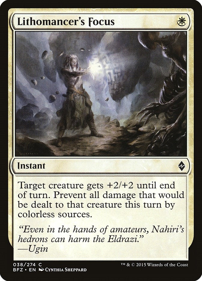 Image for Lithomancer's Focus (38) (Battle for Zendikar) - Magic: The Gathering