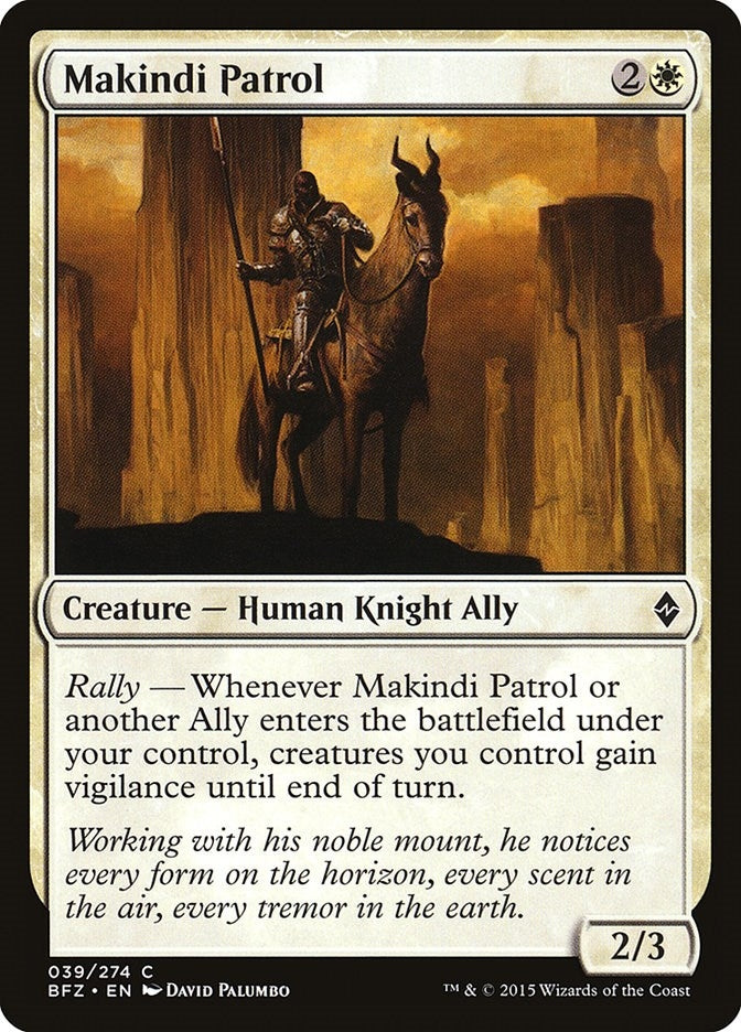Image for Makindi Patrol (39) (Battle for Zendikar) - Magic: The Gathering