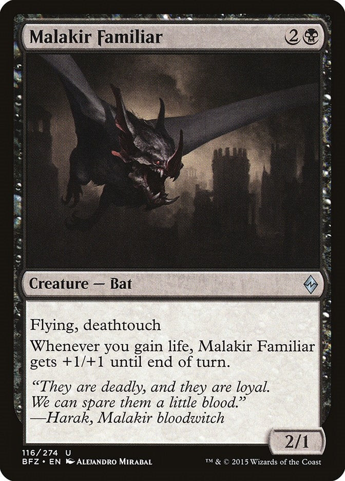 Image for Malakir Familiar (116) (Battle for Zendikar) - Magic: The Gathering