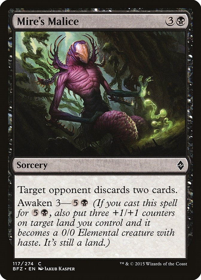 Image for Mire's Malice (117) (Battle for Zendikar) - Magic: The Gathering