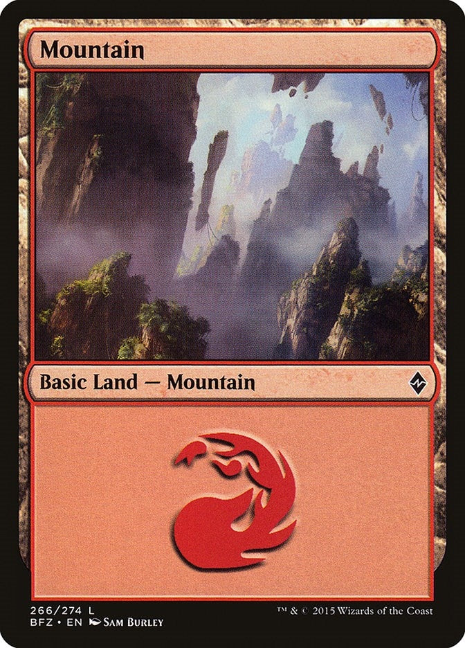 Image for Mountain (266) (266) (Battle for Zendikar) - Magic: The Gathering
